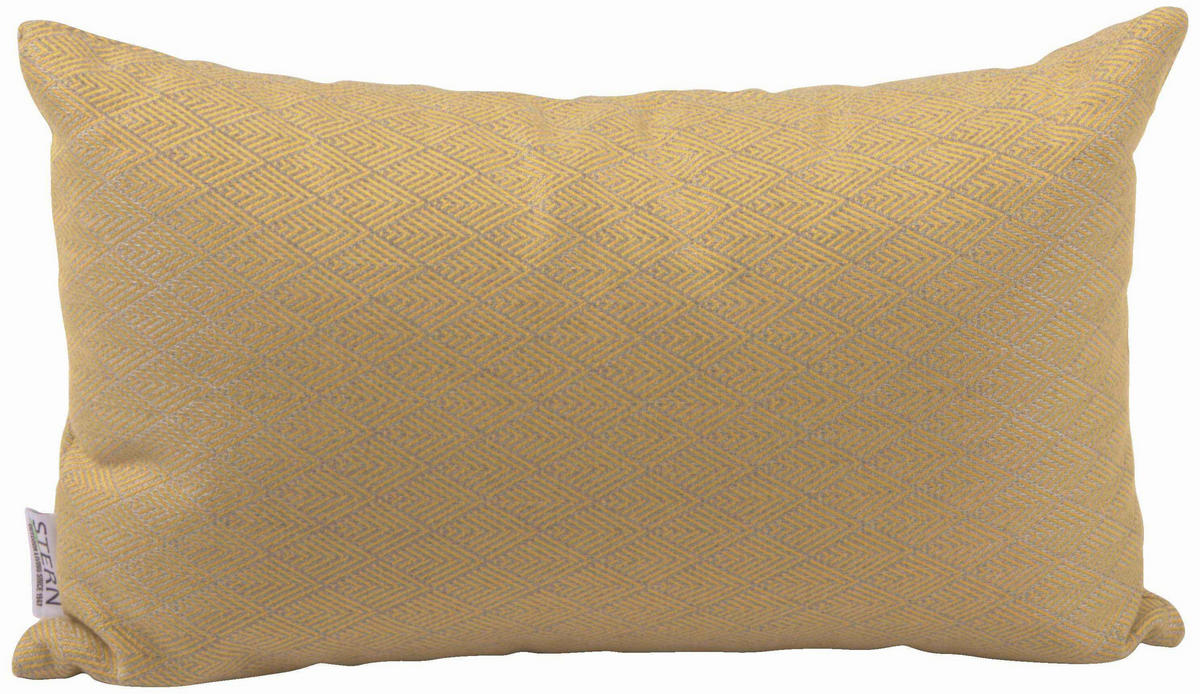 OUTDOOR-KISSEN Raute  - Gelb, Basics, Textil (35/55cm) - Stern