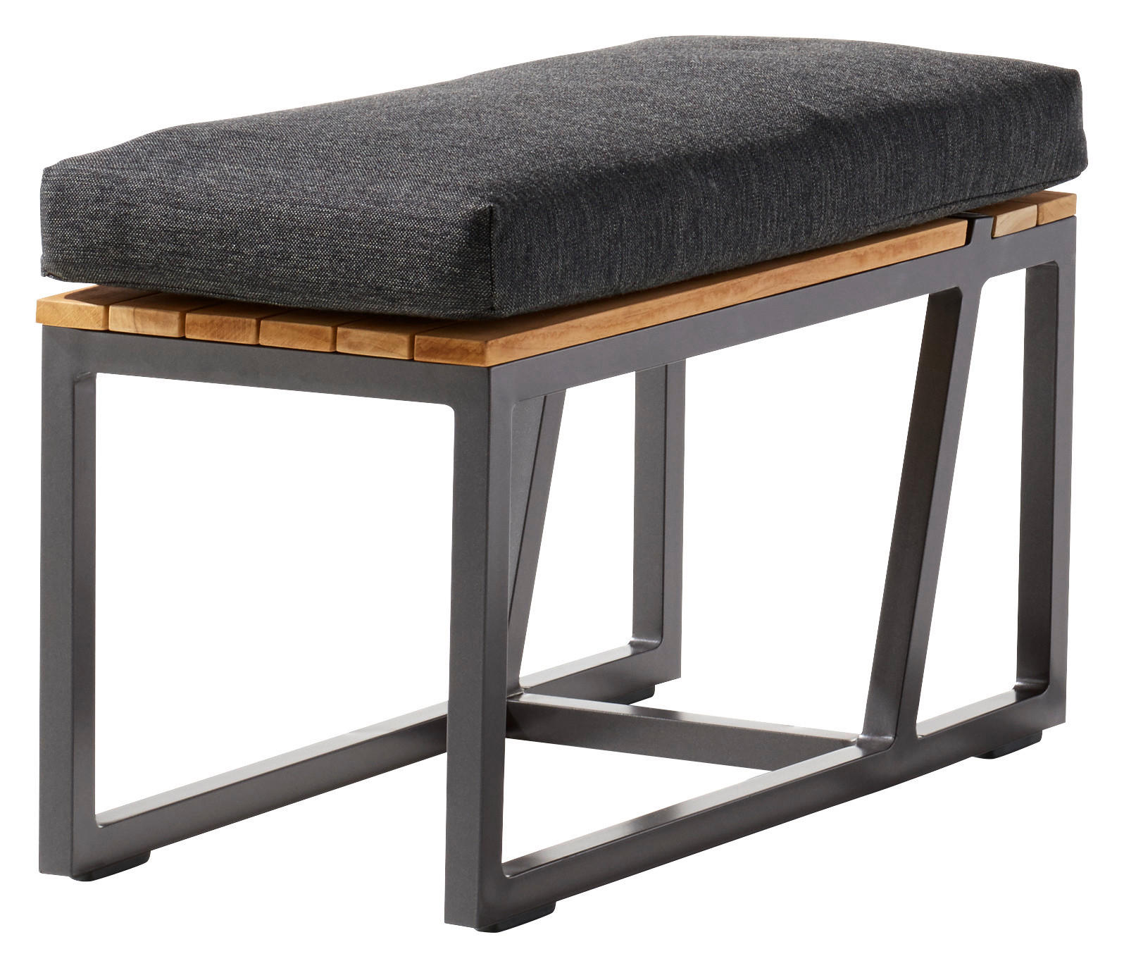 LOUNGETISCH 69/32/35 cm Metall, Textil  - Grau, Basics, Holz/Textil (69/32/35cm) - Sieger