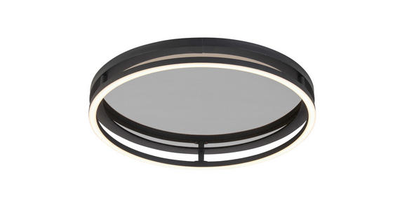 LED-DECKENLEUCHTE 39/8,7 cm - Schwarz, LIFESTYLE, Kunststoff/Metall (39/8,7cm) - Novel