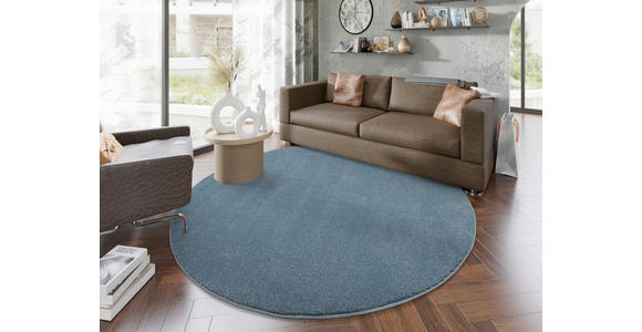 WEBTEPPICH 200 cm Blau - Blau, Basics, Textil (200cm) - Novel