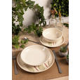 KOMBISERVICE 24-teilig  - Blau/Beige, LIFESTYLE, Keramik - Novel