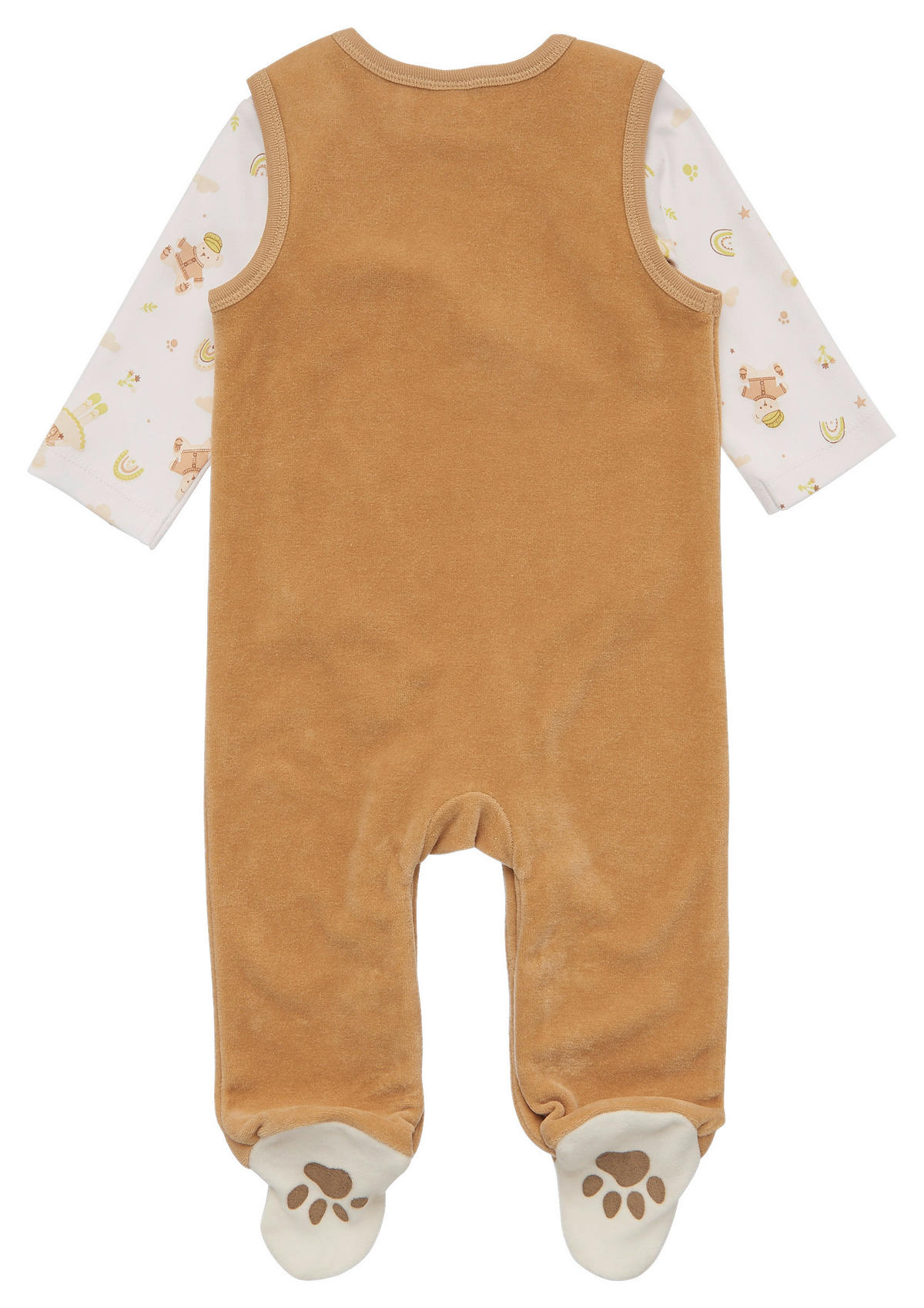 BABYBEKLEIDUNGSSET Mila & Bobby 2-teilig  - Braun/Weiß, Basics, Textil (62/68null) - Patinio