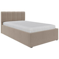 POLSTERBETT Lattenrost, Bettkasten Hellbraun 120/200 cm  - Hellbraun/Schwarz, Design, Holz/Kunststoff (120/200cm) - Stylife