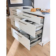 EINBAUKÜCHE   - Eichefarben/Weiß, Design, Holzwerkstoff - Dieter Knoll