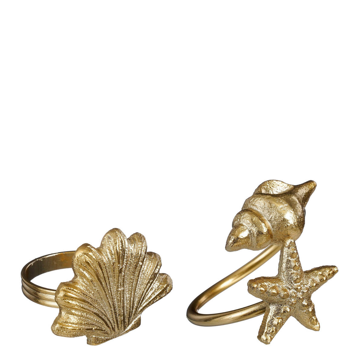 SZALVÉTAGYŰRŰ   6.5/4.5/4.0 cm  - aranyszínű, Basics, fém (6.5/4.5/4.0cm)