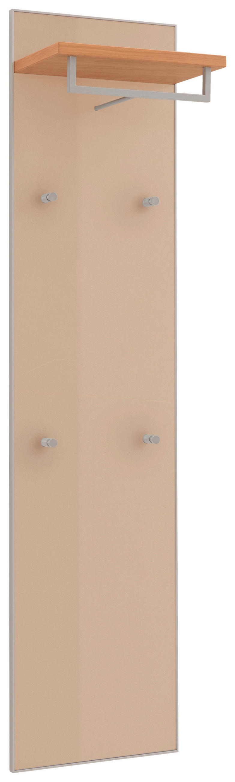 GARDEROBENPANEEL  in 42/170/27 cm  - Eichefarben/Sahara, Design, Glas/Holz (42/170/27cm)