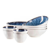 SCHÜSSELSET Frozen 9-teilig  - Blau, Basics, Keramik (26/7,5/26cm) - Mäser