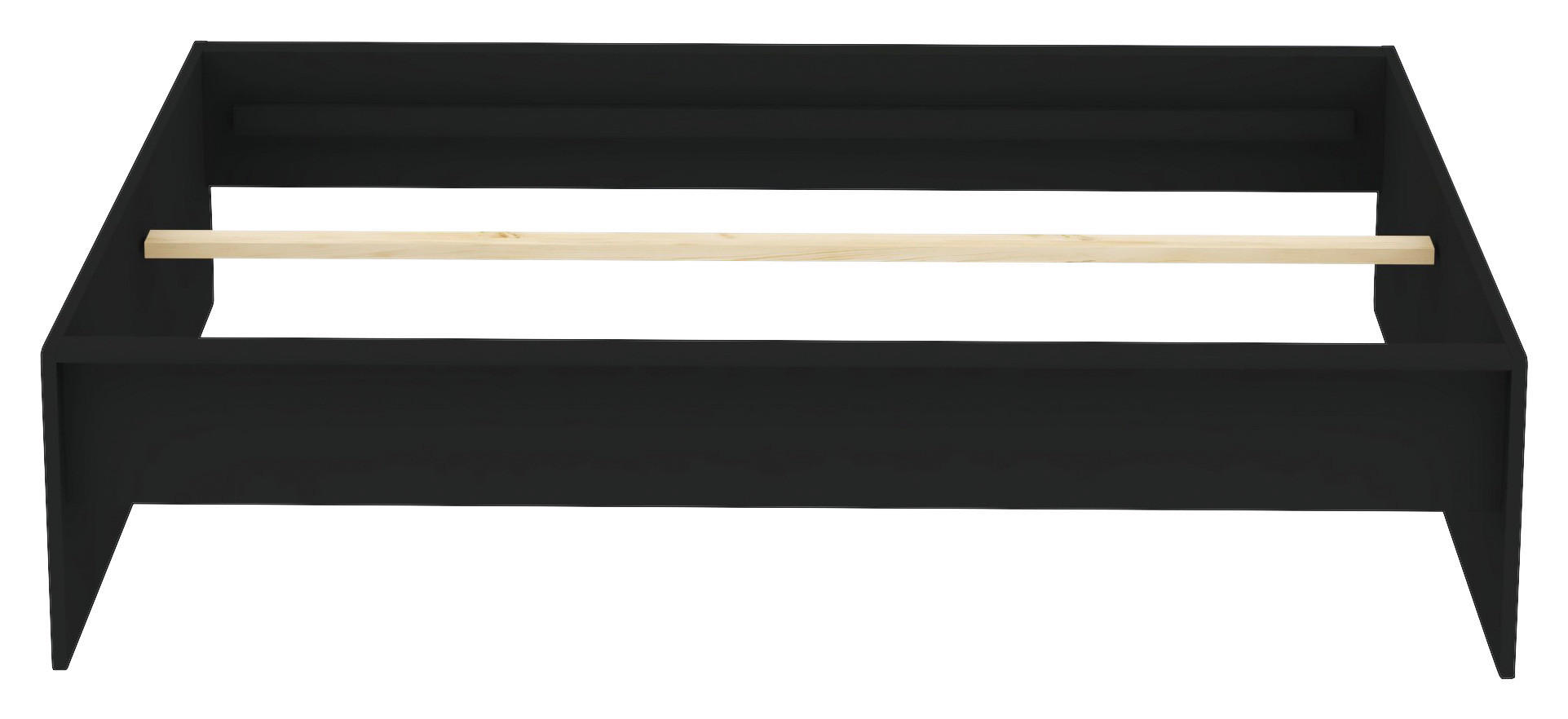 POSTEĽNÝ RÁM, 160/200 cm - antracitová, Konventionell, kompozitné drevo (160/200cm) - Hom`in