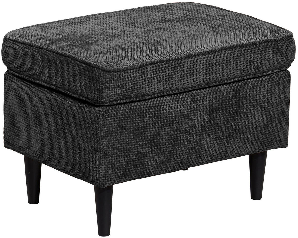PALL i textil svart  - svart, Klassisk, trä/textil (63/43/42cm) - MID.YOU