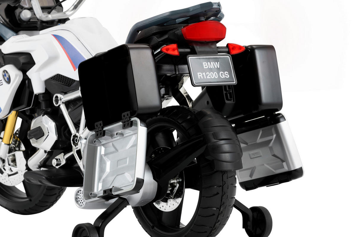 ELEKTRO-KINDERMOTORRAD  - Weiß, Basics, Kunststoff/Metall (104/58/69cm)
