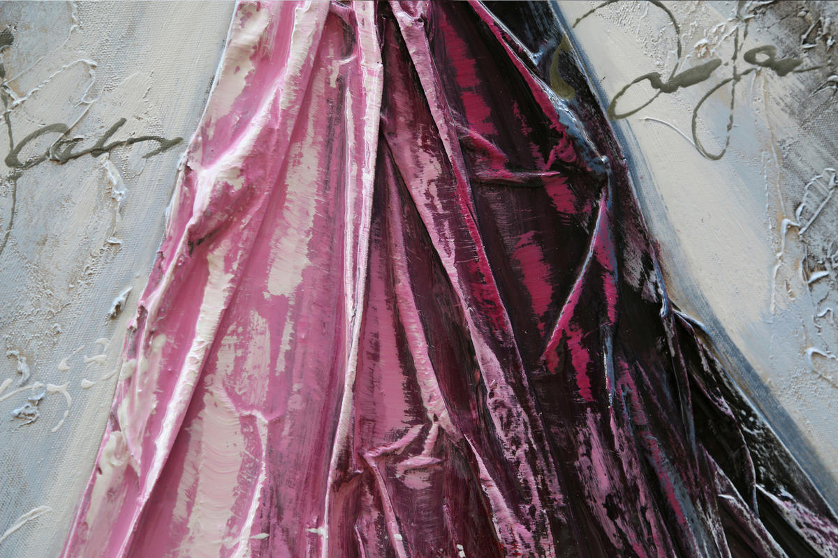 UNIKAT 50/100 cm  - Violett/Weiß, LIFESTYLE, Holz/Textil (50/100cm) - Monee