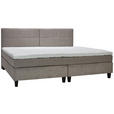 BOXSPRINGBETT 180/200 cm  in Beige  - Wengefarben/Beige, Trend, Holz/Textil (180/200cm) - Esposa