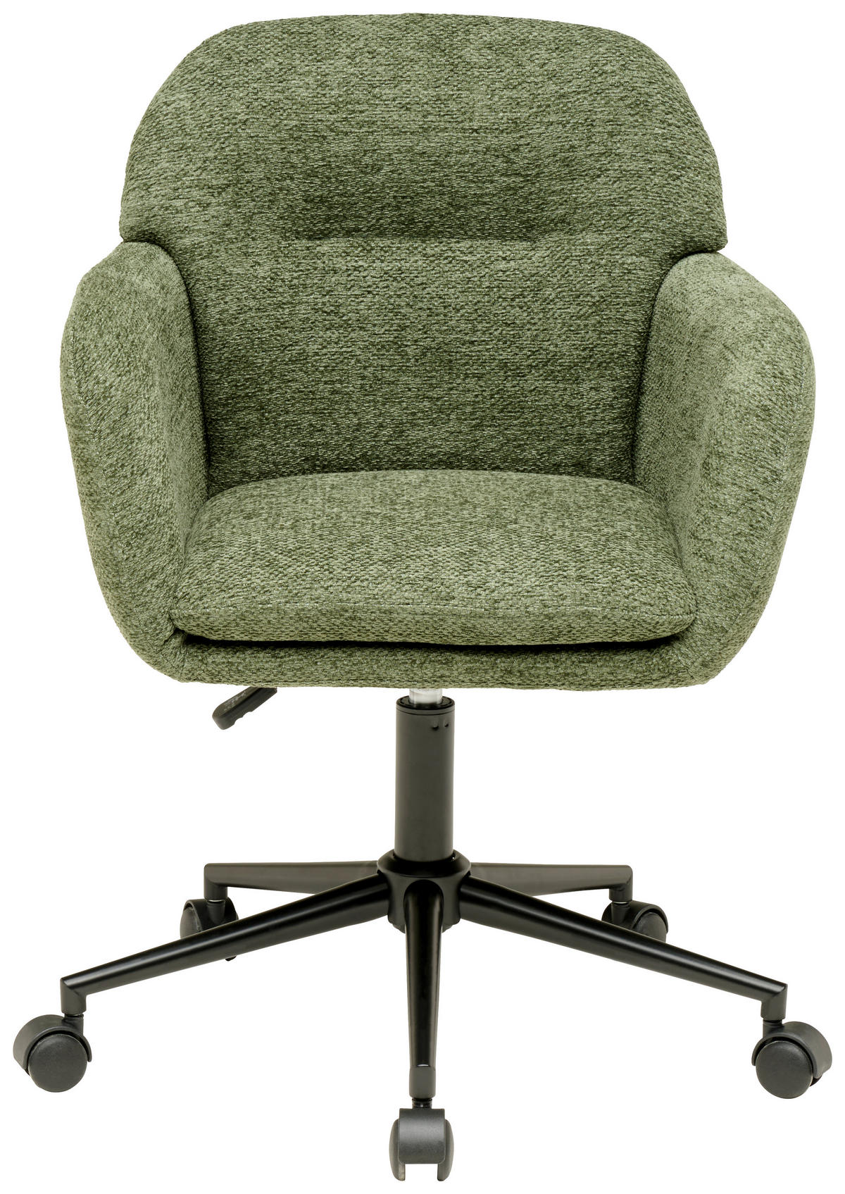 DREHSTUHL  in Webstoff Grün  - Schwarz/Grün, MODERN, Kunststoff/Textil (55/85-95/60cm) - MID.YOU