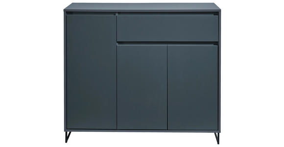 KOMMODE , 118/103/38 cm, 1 Schublade(n)  - Anthrazit, KONVENTIONELL, Holzwerkstoff (118/103/38cm) - Carryhome