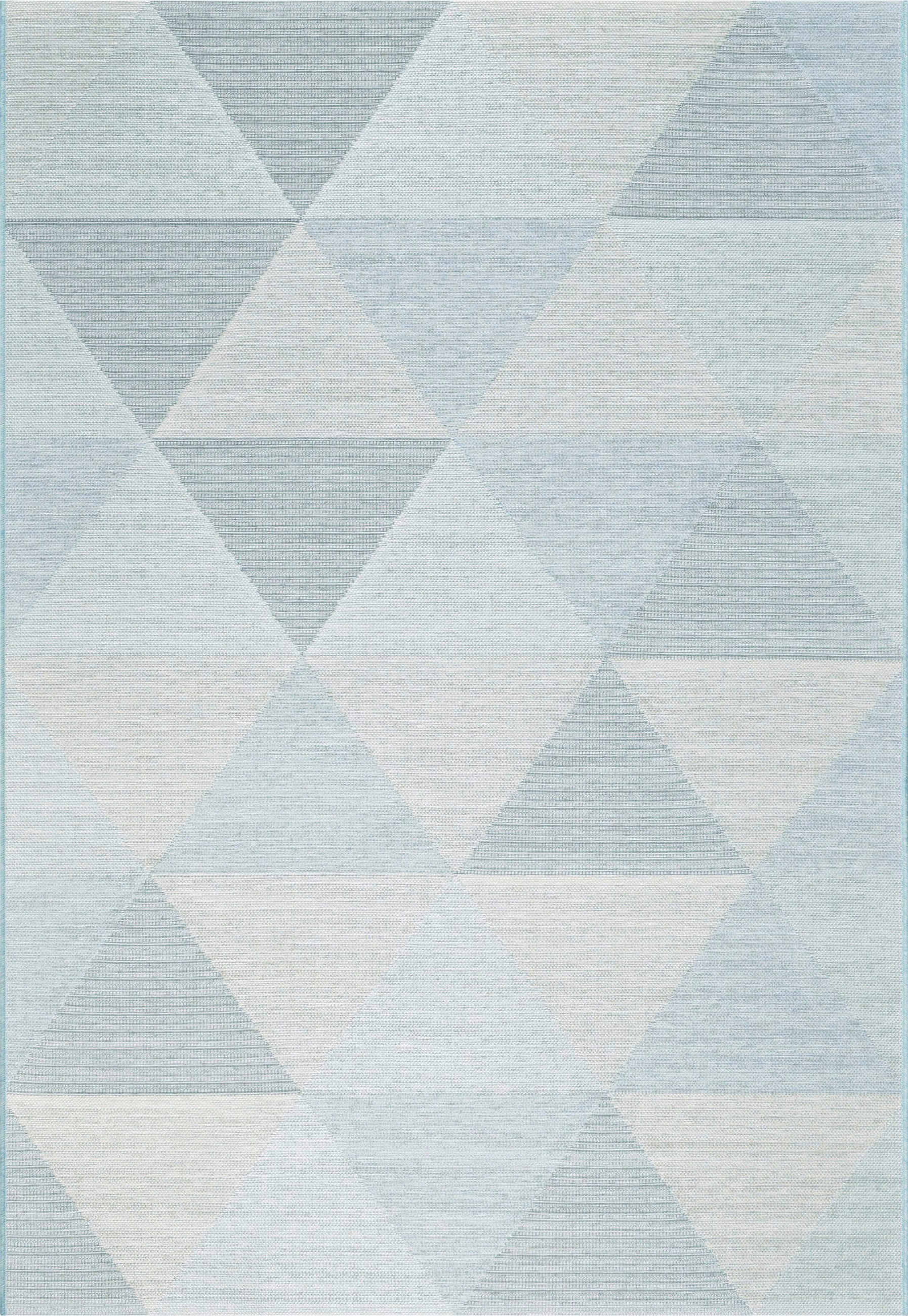 FLACHWEBETEPPICH 80/150 cm Amalfi Blau, Hellblau  - Blau/Hellblau, Trend, Textil (80/150cm)