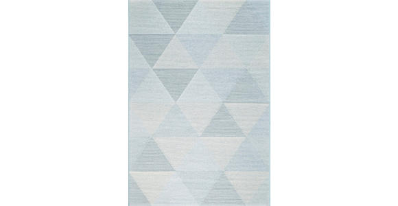 FLACHWEBETEPPICH 200/290 cm Amalfi  - Blau/Hellblau, Trend, Textil (200/290cm) - Novel