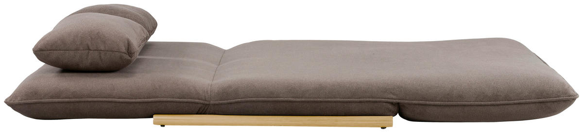 SOFA VELIN Samt Braun, Nussbaumfarben  - Nussbaumfarben/Braun, Design, Textil/Metall (140/97/80cm) - MID.YOU