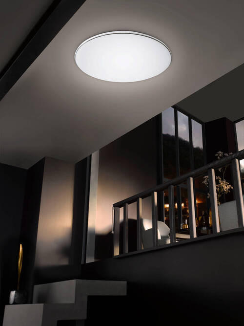 LED-DECKENLEUCHTE  53/5 cm    - Weiss, Design, Kunststoff (53/5cm) - Fischer & Honsel