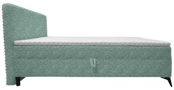 BOXBETT 160/200 cm in Türkis - Türkis/Schwarz, Design, Holz/Holzwerkstoff (160/200cm) - Xora