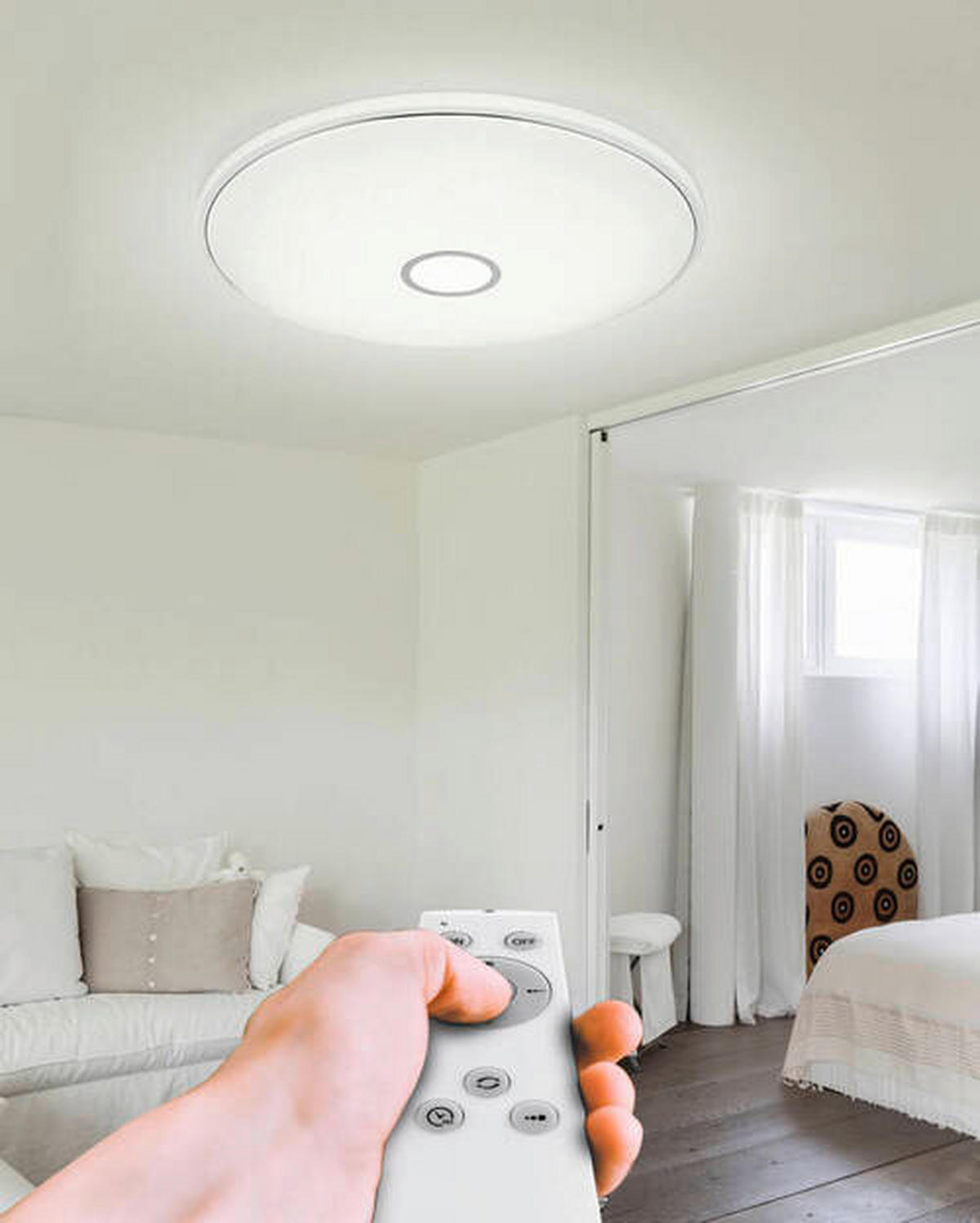 STROPNA LED-SVETILKA   /600-6000 lm/2700-6500 K/230 V/ - Basics (78,5/10cm) - Globo