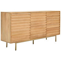 SIDEBOARD  in 170/85/40 cm  - Messingfarben/Naturfarben, LIFESTYLE, Holz/Metall (170/85/40cm) - Livetastic