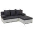 SEDEŽNA GARNITURA, siva, bela les, tekstil - siva/bela, Design, tekstil/les (200/160cm) - Boxxx SEDEŽNA GARNITURA, siva, bela les, tekstil - siva/bela, Design, tekstil/les (200/160cm) - Boxxx