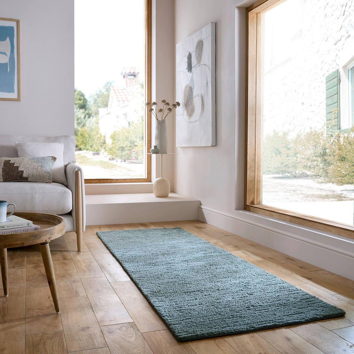 BĚHOUN, 80/230 cm, modrá - modrá, Moderní, textil (80/230cm) - Flair Rugs