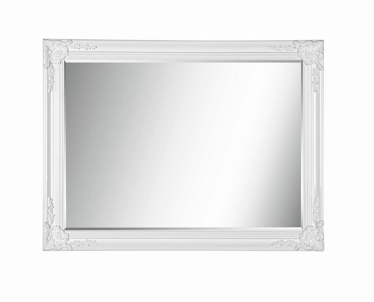 WANDSPIEGEL 60/80/3,3 cm    in rechteckig  - Weiß, LIFESTYLE, Holz (60/80/3,3cm) - Carryhome