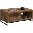 COUCHTISCH in Holz 110/60/45 cm  - Schwarz/Naturfarben, Design, Holz/Metall (110/60/45cm) - Carryhome