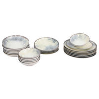 KOMBISERVICE Blau 24-teilig 6 Personen  - Blau, Basics, Keramik - P & B