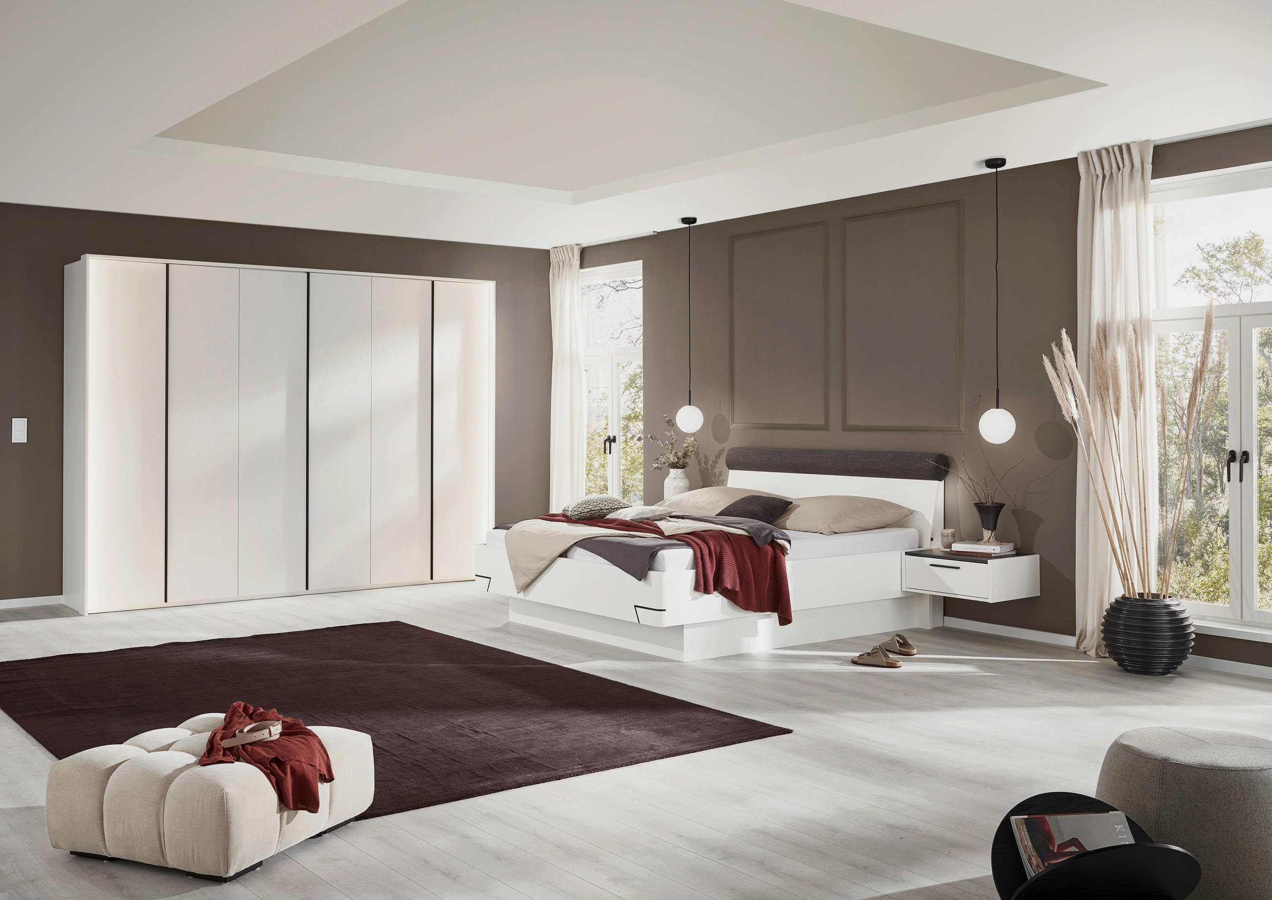 BETTANLAGE - Anthrazit/Weiß, KONVENTIONELL (180/200cm) - Dieter Knoll