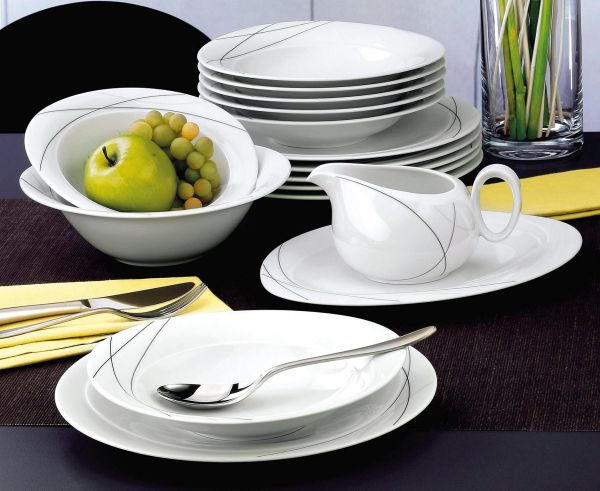 SERVÍROVACIA TÁCKA, keramika, - biela, Basics, keramika (31cm) - Seltmann Weiden