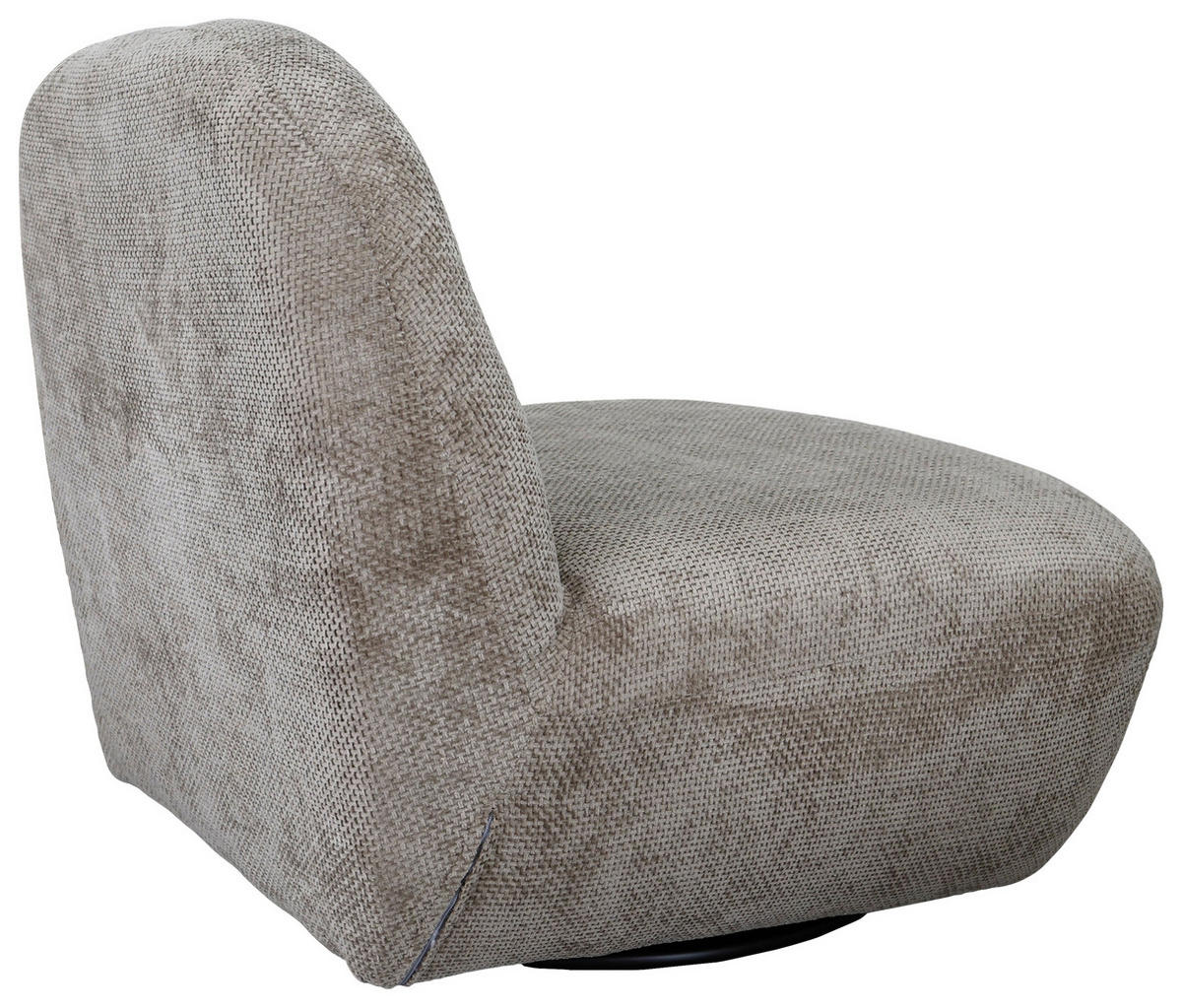 SESSEL in Struktur Hellbraun  - Hellbraun/Schwarz, Basics, Textil/Metall (85/74/85cm) - Livetastic