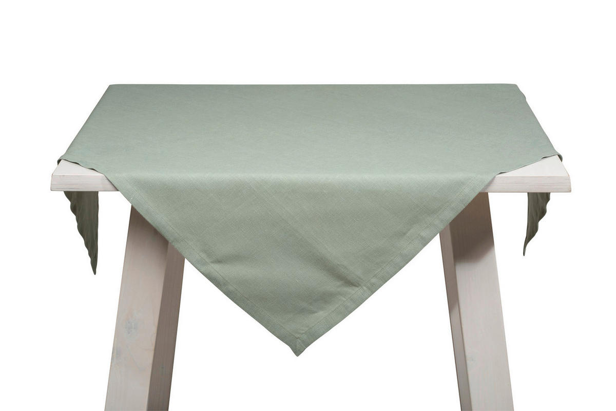 TISCHDECKE 100/100 cm  - Jadegrün, Basics, Textil (100/100cm) - Pichler