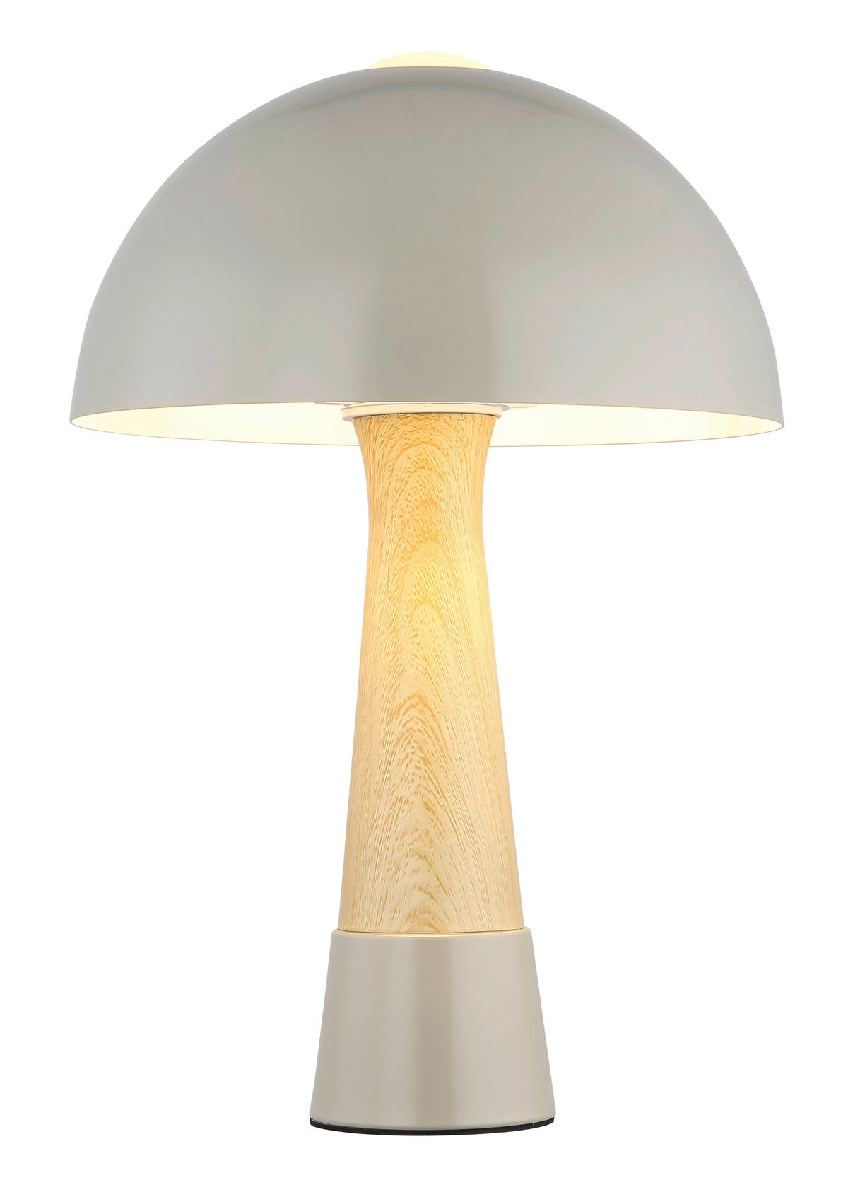 TISCHLEUCHTE PAULIN 25/36.5 cm  - Schwarz/Grau, Design, Kunststoff/Metall (25/36.5cm) - Globo