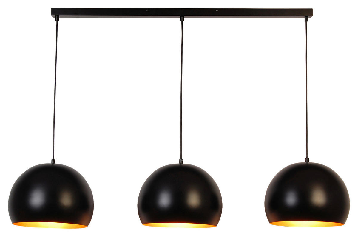 HÄNGELEUCHTE 120/30/150 cm   - Goldfarben/Schwarz, Trend, Metall (120/30/150cm) - Novel