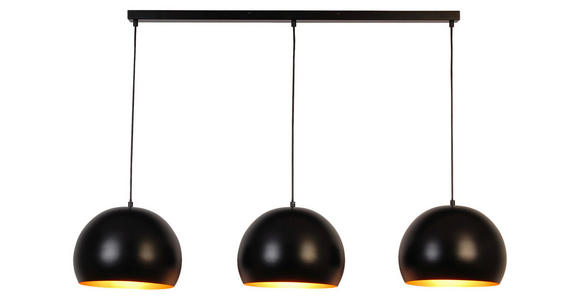HÄNGELEUCHTE 120/30/150 cm - Goldfarben/Schwarz, Trend, Metall (120/30/150cm) - Novel