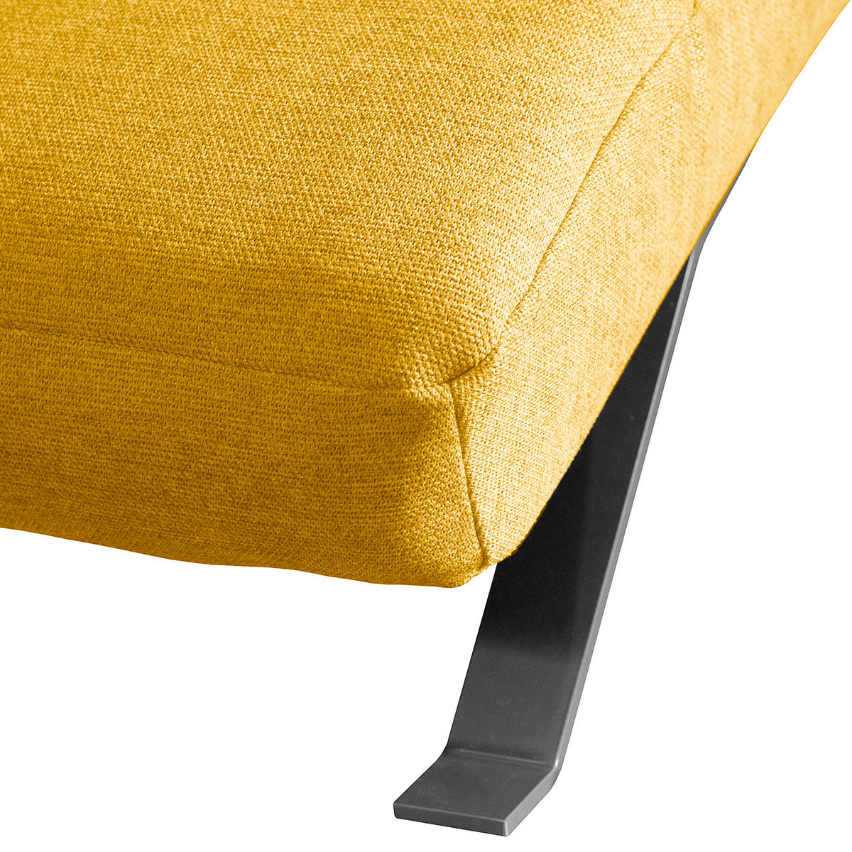 RELAXLIEGE SWING Webstoff Gelb  - Gelb/Silberfarben, Design, Textil/Metall (65/65/171cm) - Livetastic