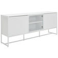 SIDEBOARD in 180/75/41 cm - Weiß, MODERN, Holzwerkstoff/Metall (180/75/41cm) - Novel
