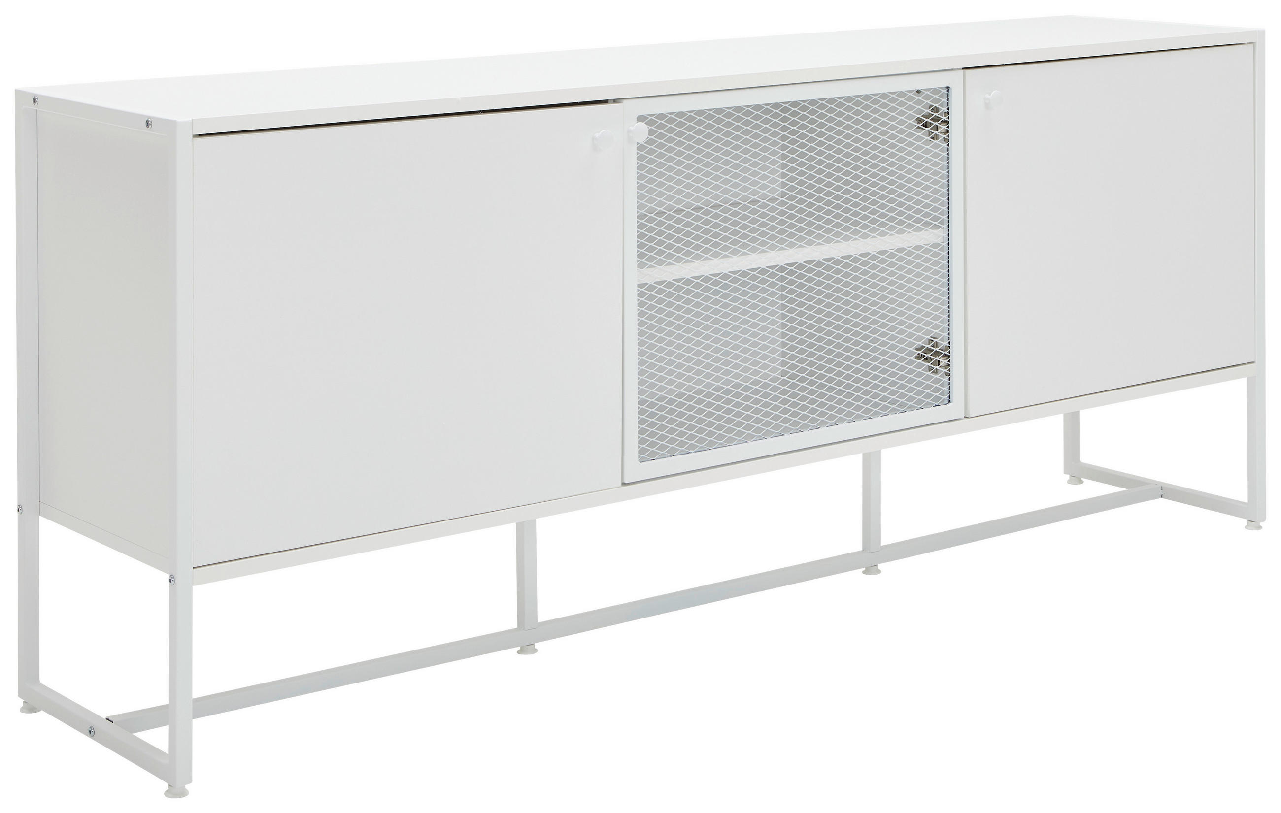 P & B ŠIROKÁ KOMODA, bílá, 180/75/41 cm