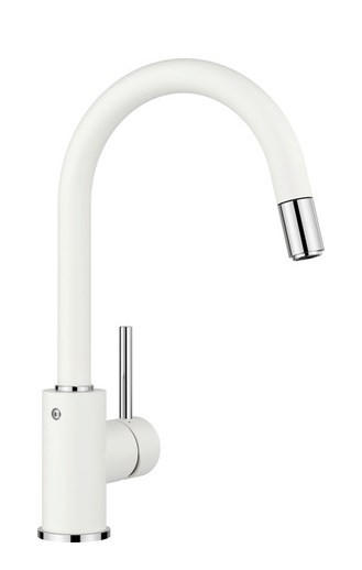 KÜCHENARMATUR 521457  - Chromfarben/Weiß, Basics, Stein/Metall (10,8/33,6/22,3cm) - Blanco