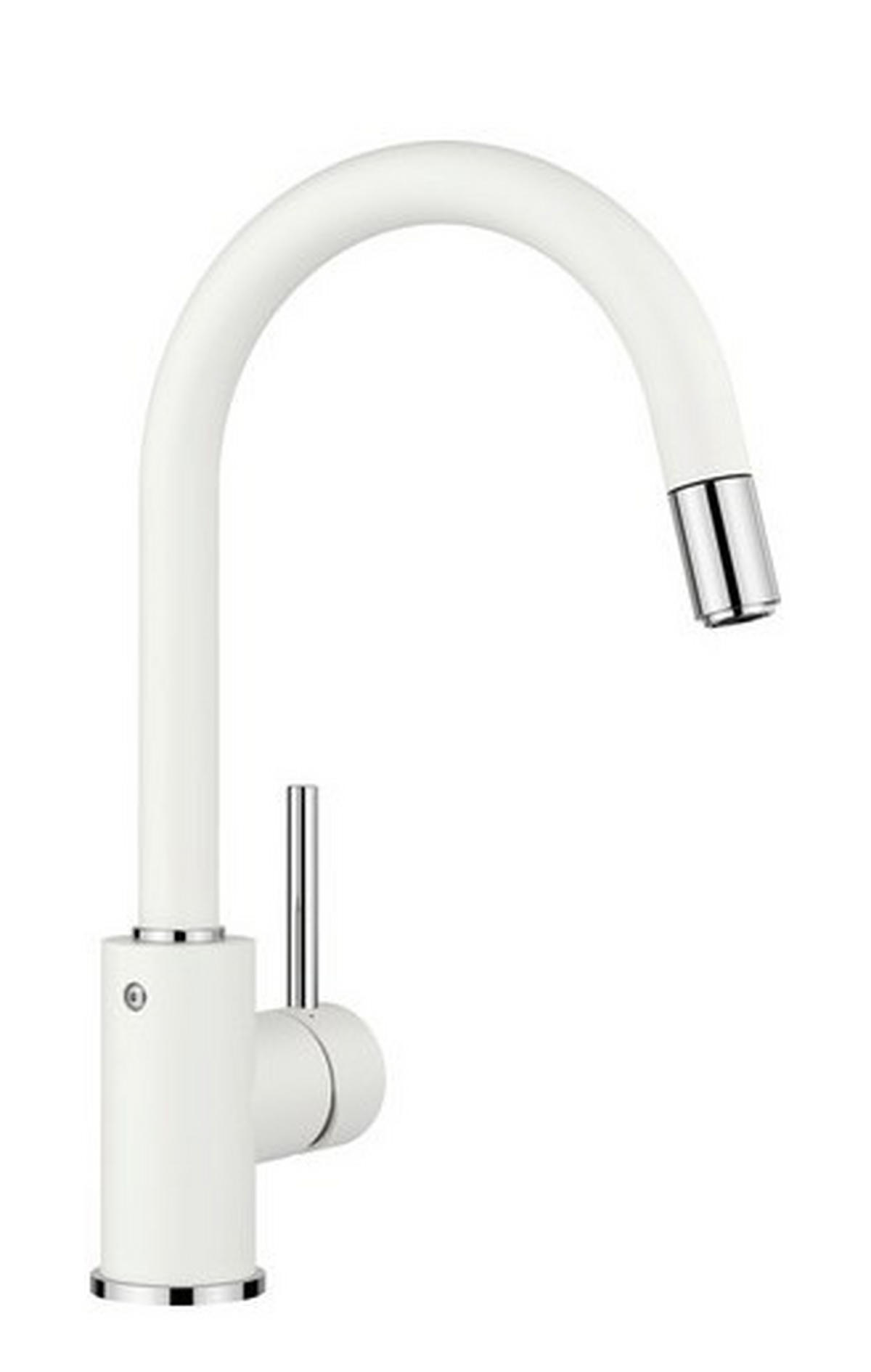 KÜCHENARMATUR 521457  - Chromfarben/Weiß, Basics, Stein/Metall (10,8/33,6/22,3cm) - Blanco