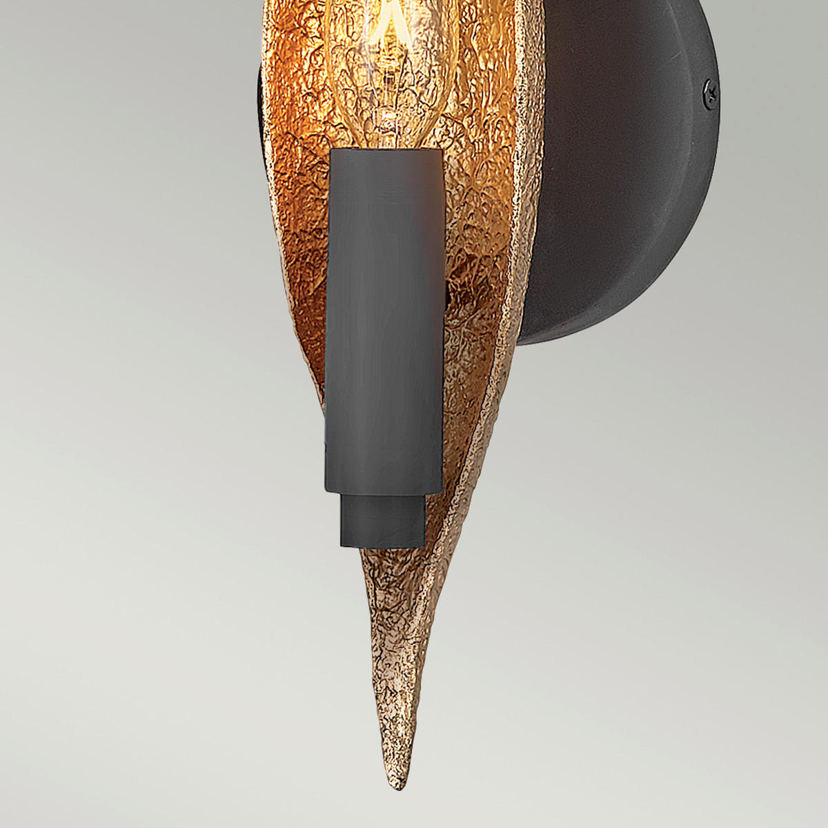 STENSKA SVETILKA  Willow ///220-240 V/E14 - zlate barve/črna, Design, kovina/steklo (11,4/7,9/33cm) - Elstead Lighting