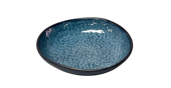 DESSERTTELLER Blau 22,6/22,3 cm SØREN BLUE - Blau, Trend, Keramik (22,6/22,3cm) - Novel