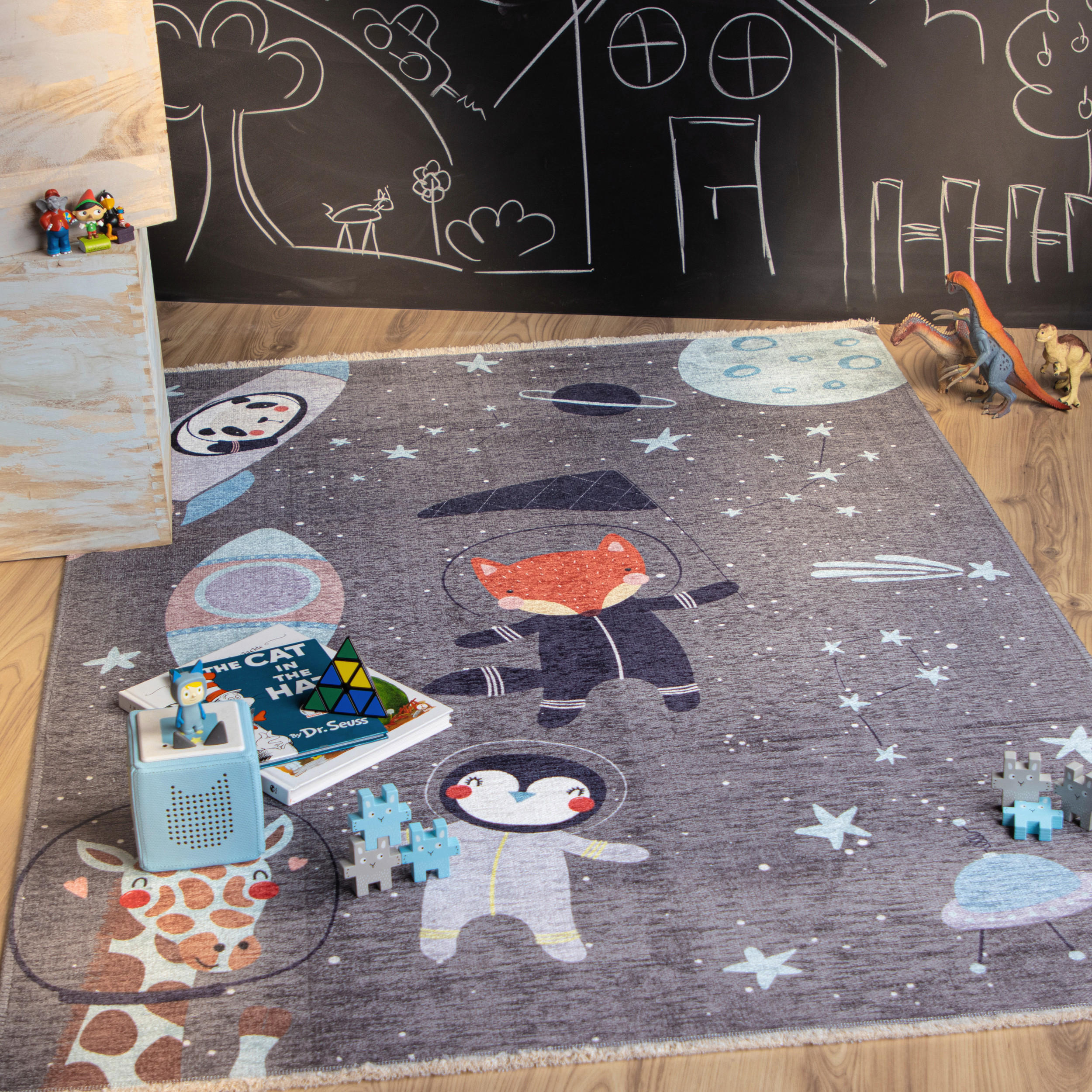 KINDERTEPPICH 115/170 cm  - Weiss/Multicolor, Trend, Textil (115/170cm) - Ben'n'jen