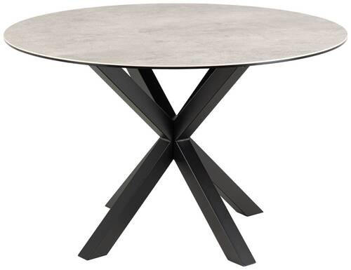ESSTISCH in Keramik  - Schwarz/Grau, Trend, Keramik/Metall (119/75,5cm) - MID.YOU