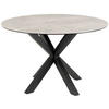 ESSTISCH in Keramik  - Schwarz/Grau, Trend, Keramik/Metall (119/75,5cm) - MID.YOU