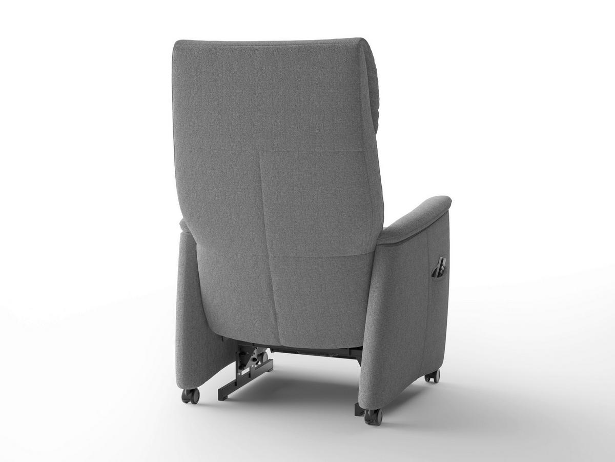 RELAXSESSEL in Textil Anthrazit  - Anthrazit/Schwarz, Basics, Kunststoff/Textil (76/112/84cm) - Sit & More