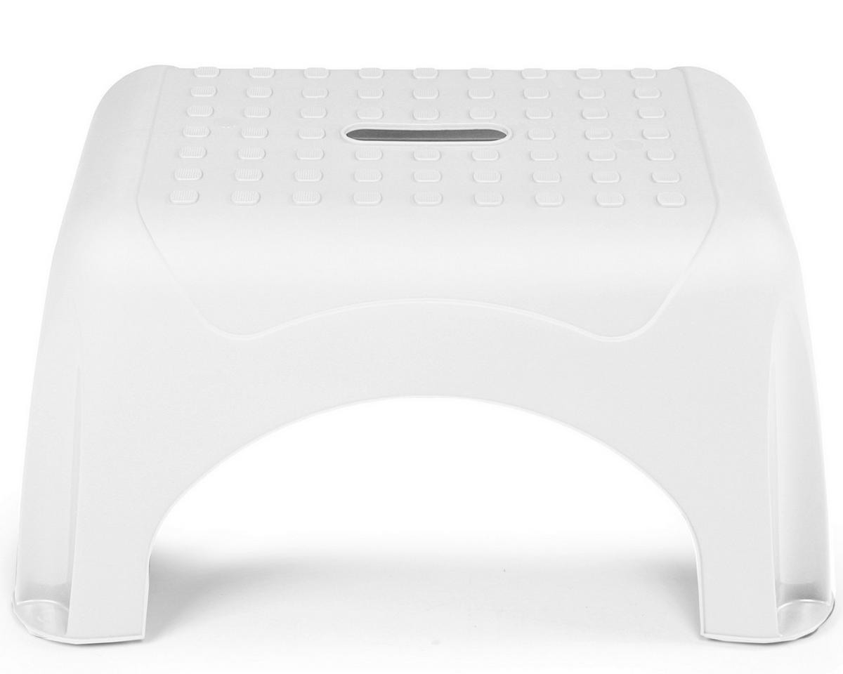 TRITTHOCKER Weiß  - Weiß, Basics, Kunststoff (44/23,5/31cm) - Ambia Garden