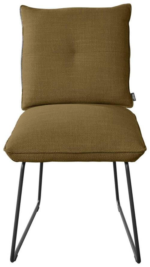STUHL - Schwarz/Braun, Design, Textil/Metall (51/90/70cm) - Dieter Knoll
